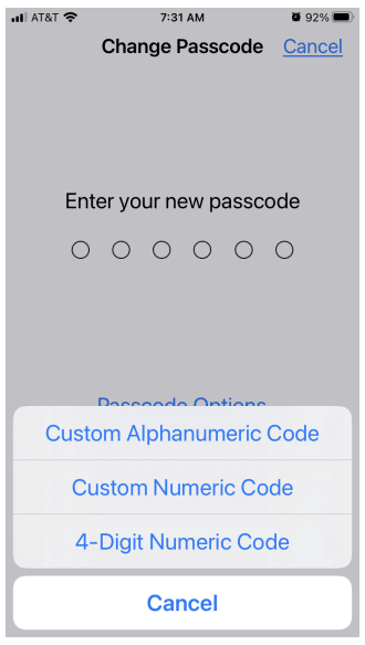Online security Passcode

