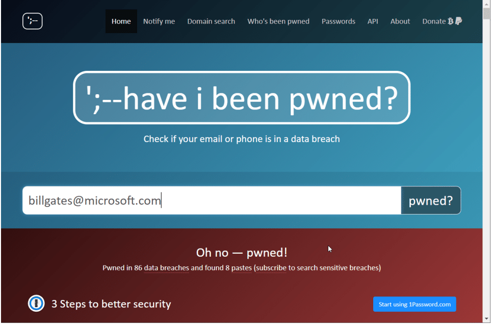 Pwned Status, Your security software: Is it even operational? How to Check, Below