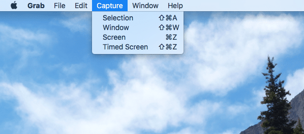 Using the Screenshot app in Mac