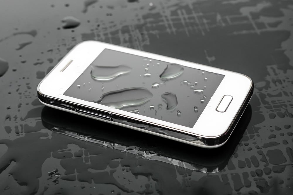 water-damaged phone
