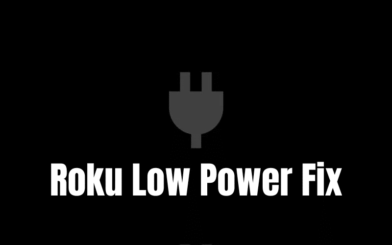 Roku low power issue